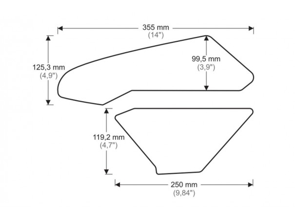 Tankpady boczne PUIG do Honda CBR1000RR 17-23 | PUIG.pl