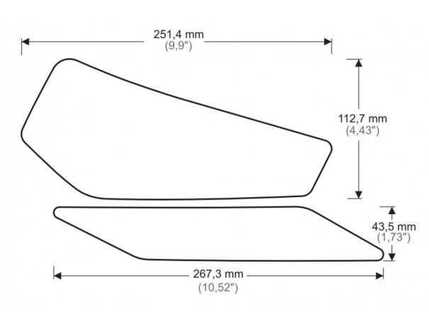 Tankpady boczne PUIG do Kawasaki Ninja 400 18-24 | PUIG.pl