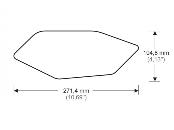 Tankpady boczne PUIG do Yamaha R6 08-16 | PUIG.pl
