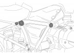 Zaślepki ramy PUIG do BMW F750GS / F850GS 18-26