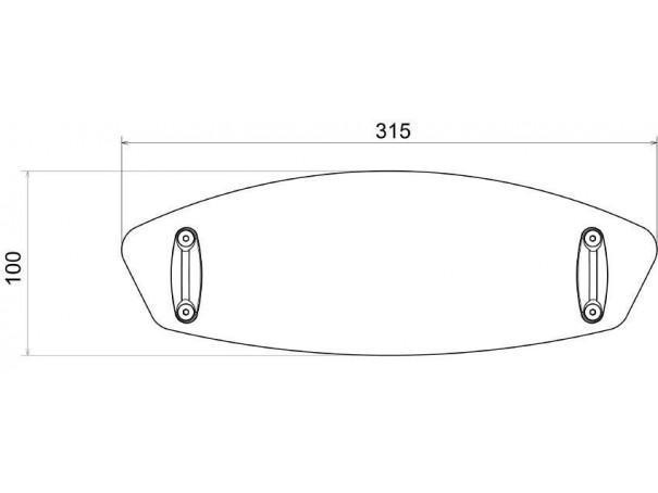 Regulowany deflektor PUIG do szyb i owiewek 31,3 x 10 cm (clip-on) | PUIG.pl