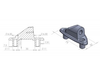 Adapter lusterek PUIG...