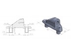 Adapter lusterek PUIG Hi-Tech do owiewek (9572N, lewy)