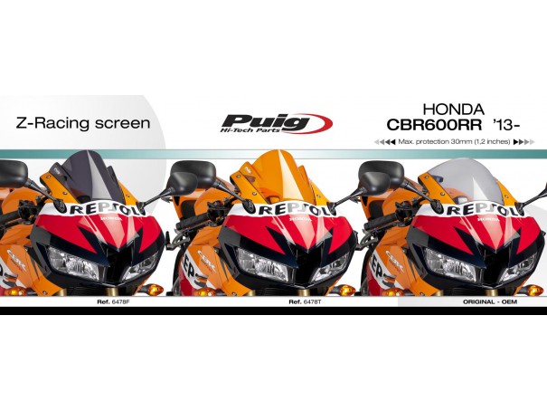 Szyba sportowa PUIG do Honda CBR600RR 13-22 | PUIG.pl