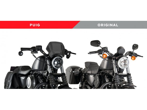Owiewka PUIG Retroplate do Harley-Davidson Sportster 883 / 1200 (aluminiowa) | PUIG.pl