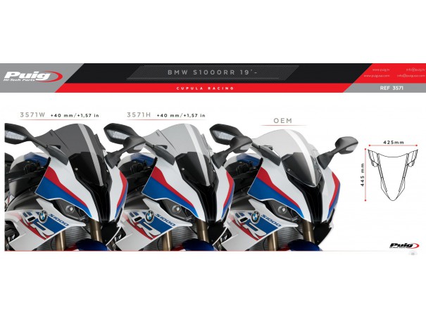 Szyba sportowa PUIG do BMW S1000RR/ M1000RR 19-26 | PUIG.pl