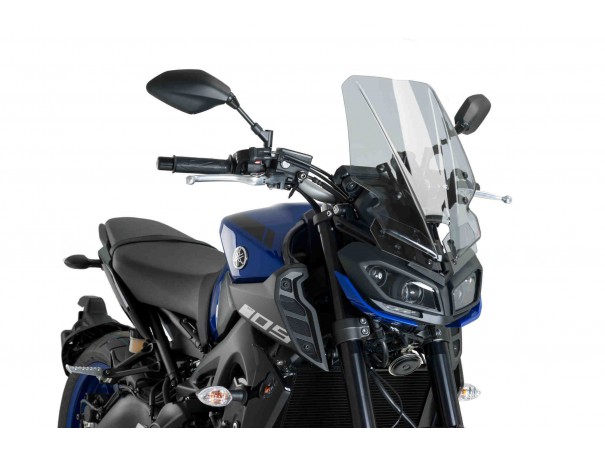 Regulowany wspornik szyby PUIG M.E.M. do Yamaha MT-09 17-20 | PUIG.pl