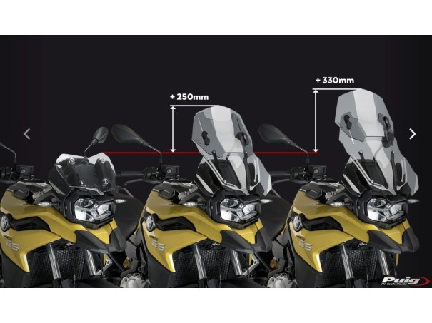 Szyba turystyczna PUIG do BMW F750GS / F850GS / Adv. 18-26 (ze spoilerem, za OEM Sport) | PUIG.pl