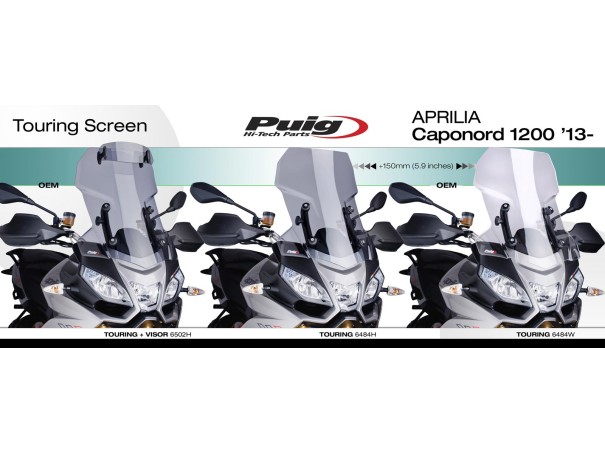 Szyba turystyczna PUIG do Aprilia Caponord 1200 13-17 (z deflektorem) | PUIG.pl