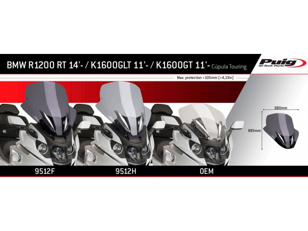 Szyba turystyczna PUIG do BMW R1200RS 15-18 / K1600 B / GT / GLT | PUIG.pl