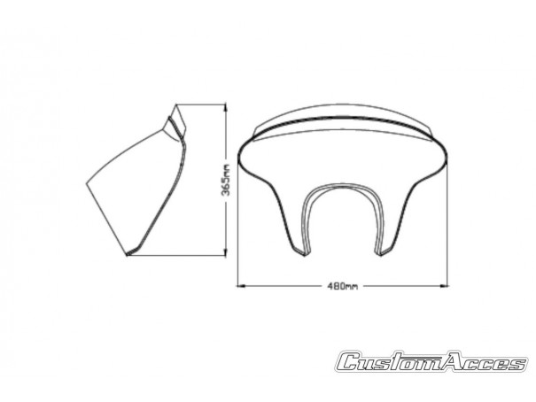 Owiewka PUIG Batwing SML do Yamaha XV950 / R / Bolt (Sport) | PUIG.pl