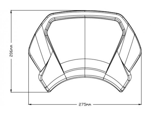 Owiewka PUIG Retroplate do Yamaha XV950 / R 14-24 (aluminiowa) | PUIG.pl