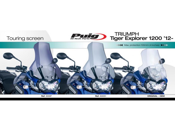 Szyba turystyczna PUIG do Triumph Tiger Explorer 1200 12-15 | PUIG.pl