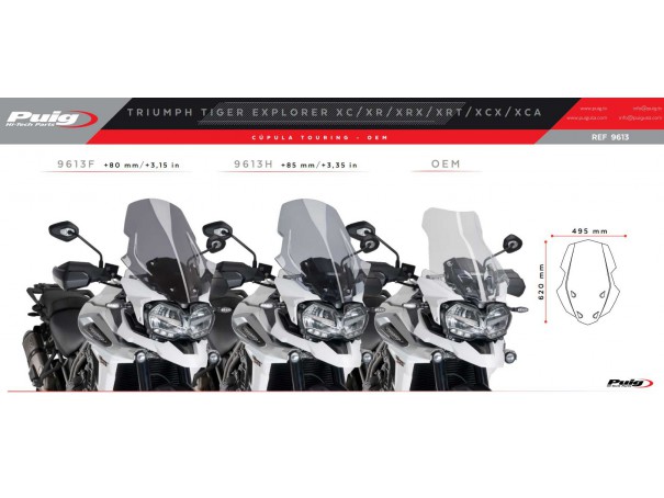 Szyba turystyczna PUIG do Triumph Tiger Explorer 1200 18-21 | PUIG.pl
