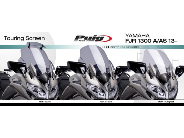 Szyba turystyczna PUIG do Yamaha FJR1300 13-22 (z deflektorem) | PUIG.pl