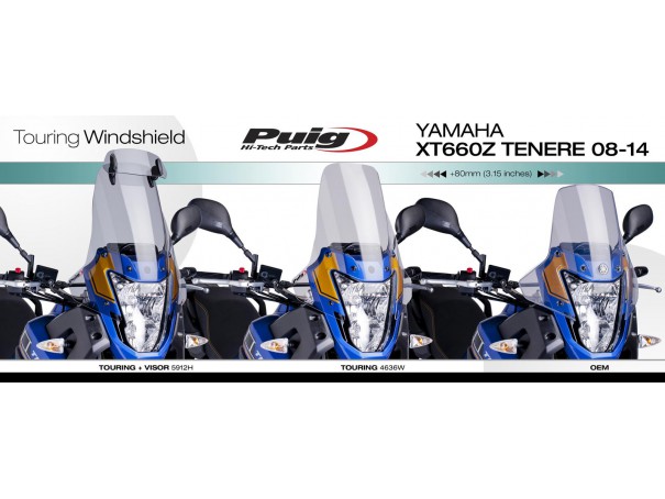 Szyba turystyczna PUIG do Yamaha XT660Z Tenere 08-16 | PUIG.pl