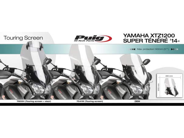 Szyba turystyczna PUIG do Yamaha XTZ1200 Super Tenere 14-22 | PUIG.pl