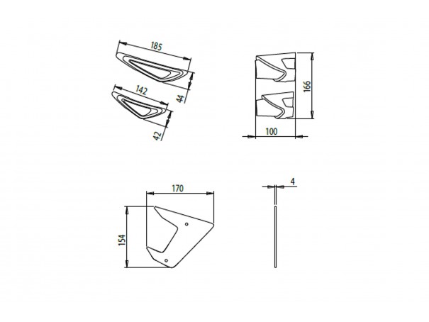 Boczne spoilery dociskowe do Yamaha MT-09 17-20 | PUIG.pl