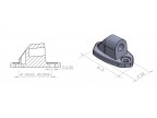 Adapter lusterek PUIG Hi-Tech do owiewek (9406N, lewy lub prawy)