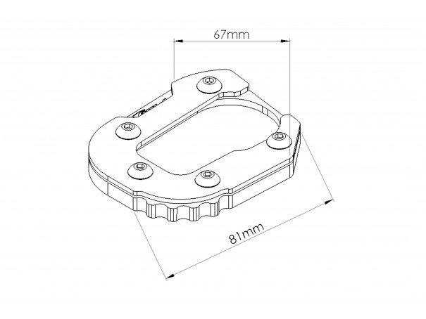 Poszerzenie stopki bocznej PUIG do BMW F750GS / F800GS / F850GS / F900GS Adv. | PUIG.pl