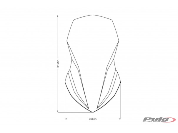 Szyba turystyczna PUIG do Honda NC750X 21-24 | PUIG.pl