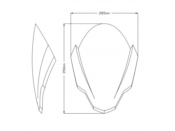 Szyba sportowa PUIG do Aprilia Tuono 660 21-26 | PUIG.pl