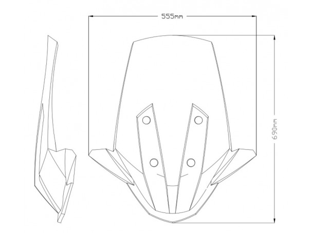 Szyba PUIG V-Tech do BMW C400X 19-24 | PUIG.pl
