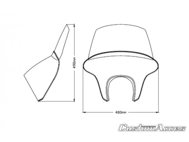 Owiewka PUIG Batwing SML do Indian Scout Bobber 18-26 (Touring) | PUIG.pl