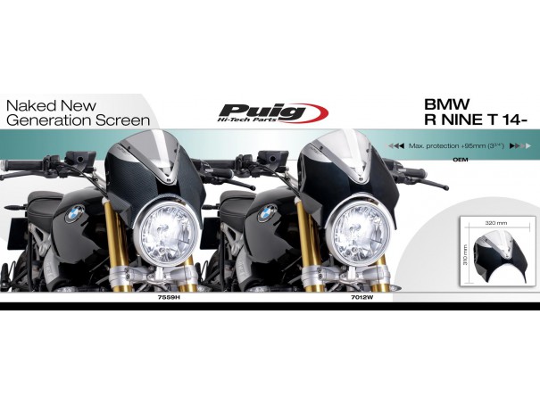 Owiewka PUIG Retrovision do BMW R Nine T 14-23 | PUIG.pl