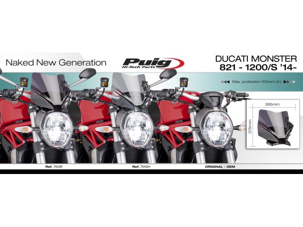 Owiewka PUIG do Ducati Monster 797 / 821 / 1200 14-20 | PUIG.pl