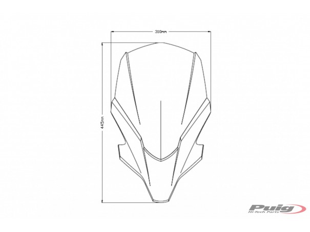 Owiewka PUIG do Yamaha MT-07 21-23 (Touring) | PUIG.pl
