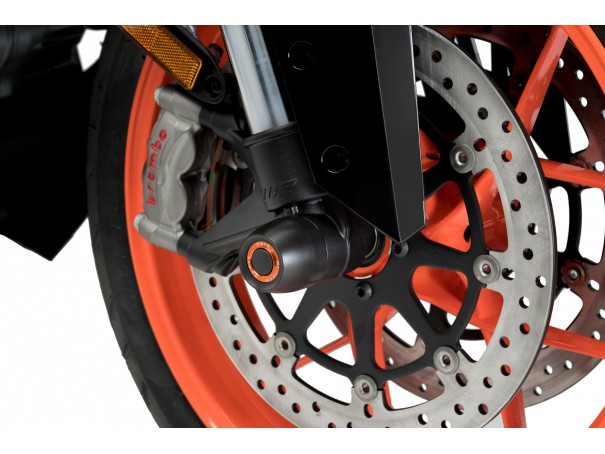 Protektory osi koła PUIG do KTM 1290 Super Duke / 990 Duke (przód) | PUIG.pl