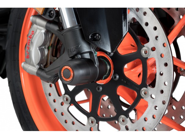 Protektory osi koła PUIG do KTM 1290 Super Duke / 990 Duke (przód) | PUIG.pl