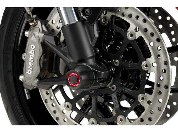Protektory osi koła PUIG do Ducati Hypermotard / Hyperstrada / Monster / Multistrada (przód) | PUIG.pl