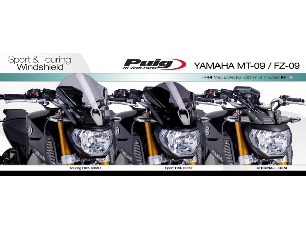 Owiewka PUIG do Yamaha MT-09 13-16 (Touring) | PUIG.pl