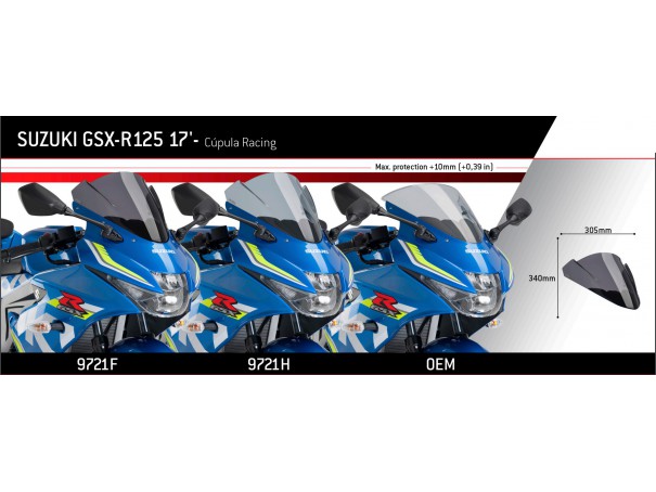 Szyba sportowa PUIG do Suzuki GSX-R125 17-26 | PUIG.pl