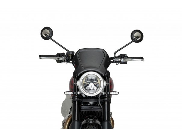 Owiewka PUIG Retroplate do Triumph Scrambler 1200X 24-25 (aluminiowa) | PUIG.pl