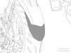 Przedłużenie błotnika do Kawasaki Z900 17-26 (przednie) | PUIG.pl